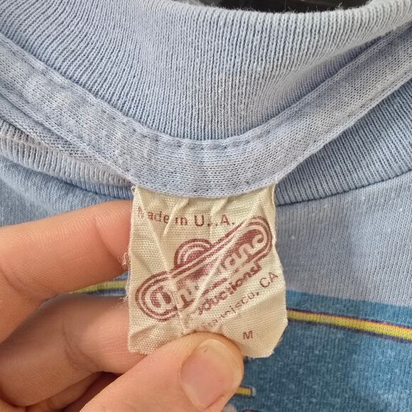 Original Vintage 1984 Bruce Springsteen Born In The USA Tee Blue M - Picture 5 of 6